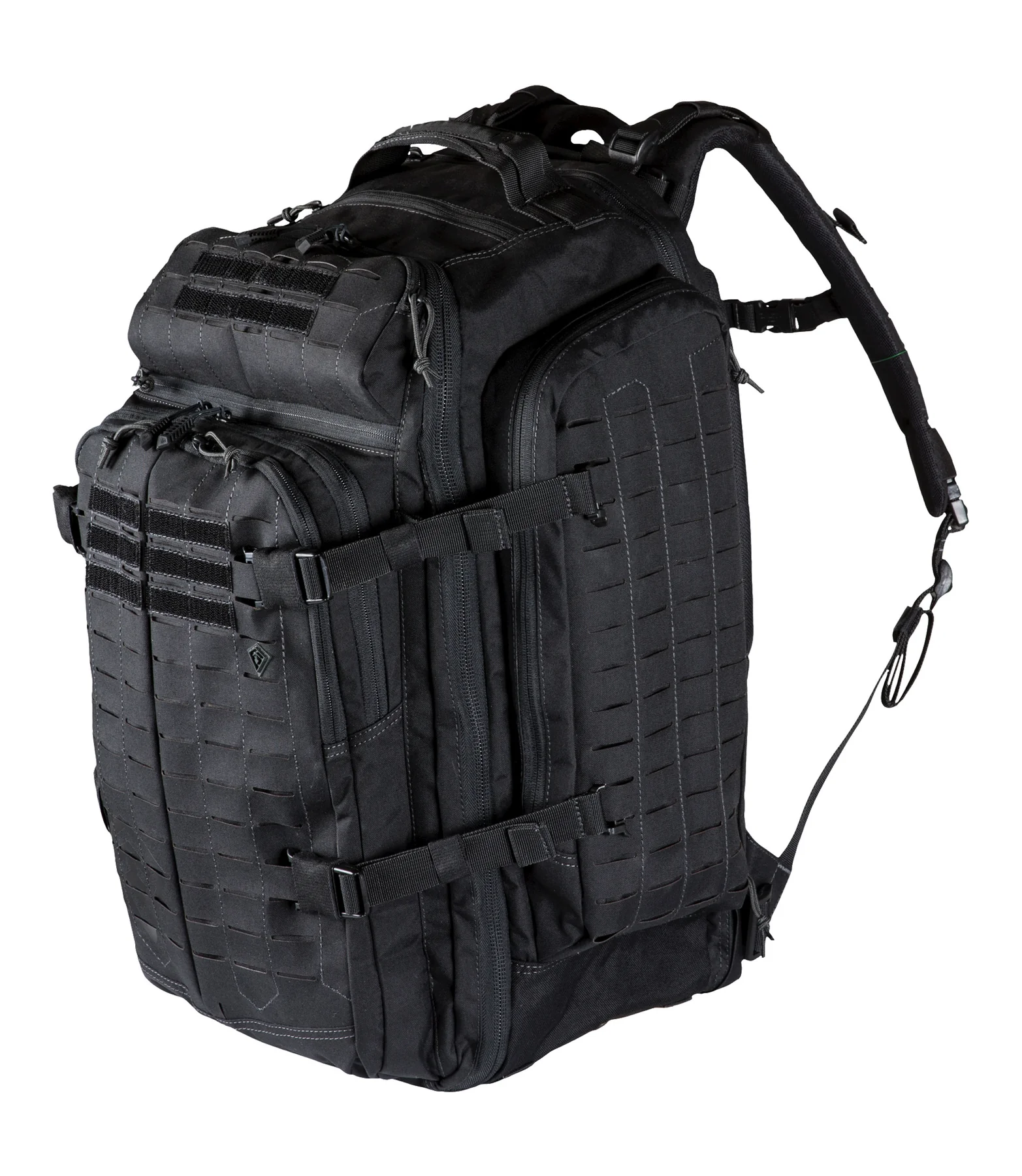 First Tactical Tactix BackPack 3Day PLUS in black, featuring Lynx™ Laser Cut Platform and MOLLE/PALS compatibility.
